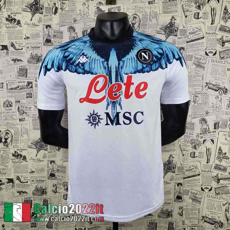 Napoli Maglia Calcio Maradona bianco Uomo 22 23 Versione Trapelata