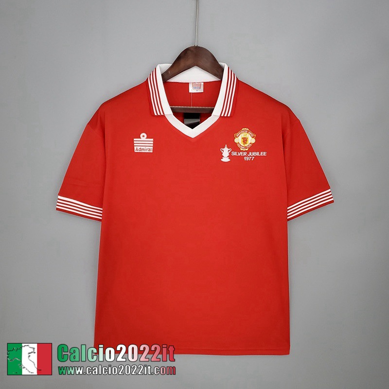 Manchester United Maglia Calcio Retro Prima Uomo 1977