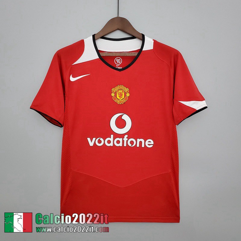 Manchester United Maglia Calcio Retro Prima Uomo 04 06