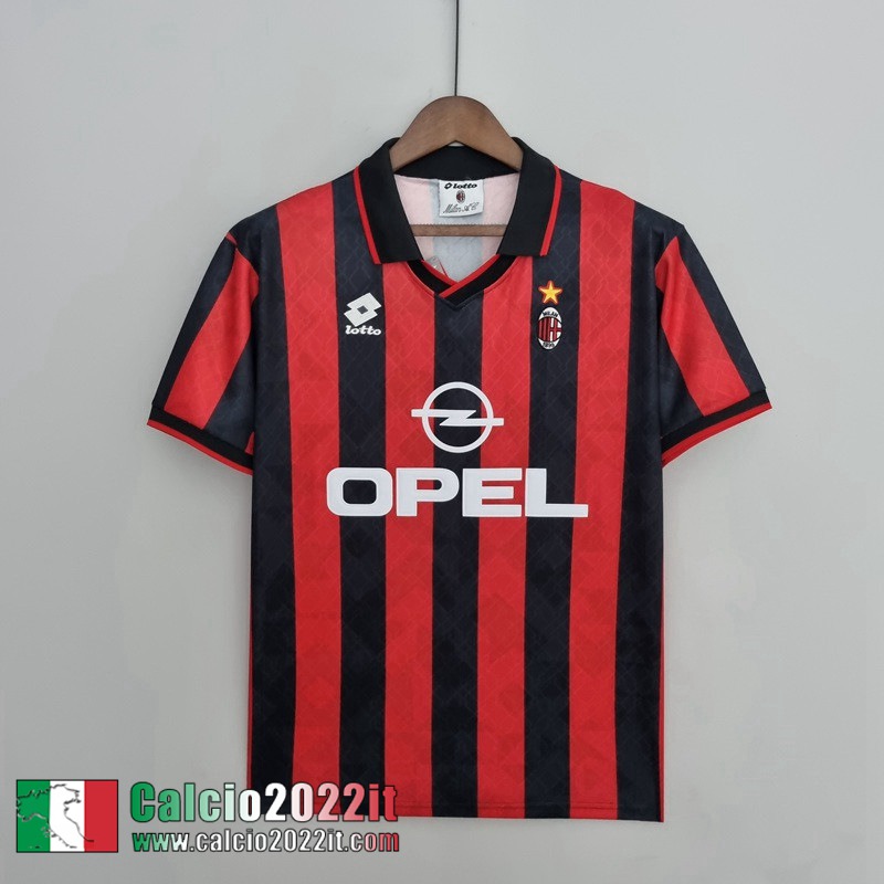 AC Milan Maglia Calcio Retro Prima Uomo 95 96