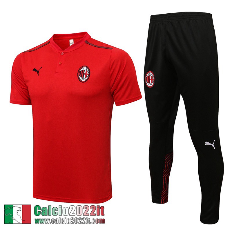 AC Milan Polo rosso Uomo 21 22 PL259