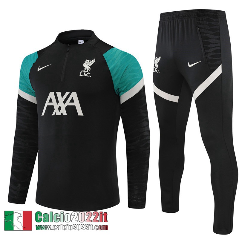 Liverpool Tute Calcio Nero Uomo 21 22 TG226