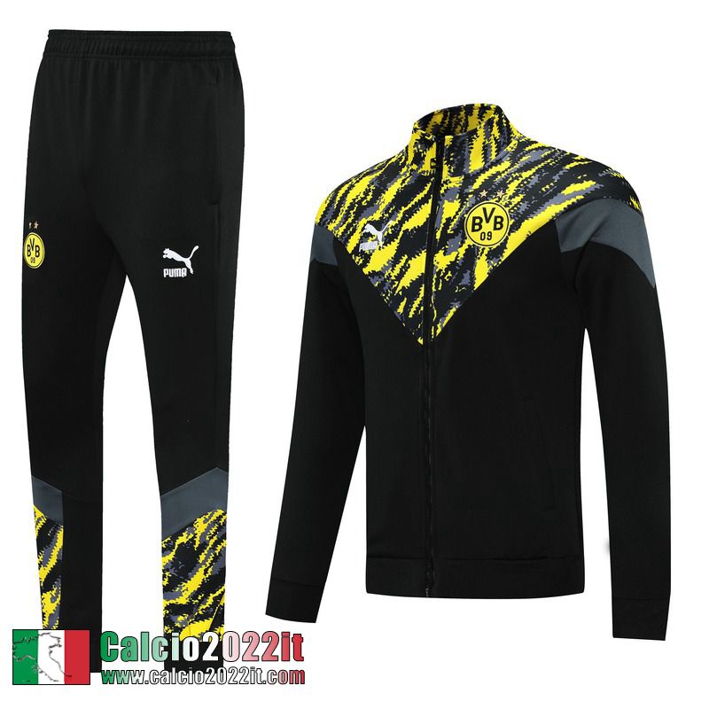 Borussia Dortmund Full-Zip Giacca Nera Gialla Jk23 2021 2022