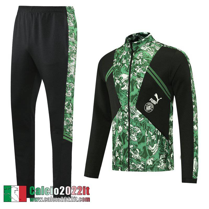 Manchester City Full-Zip Giacca Verde Nera Jk24 2021 2022