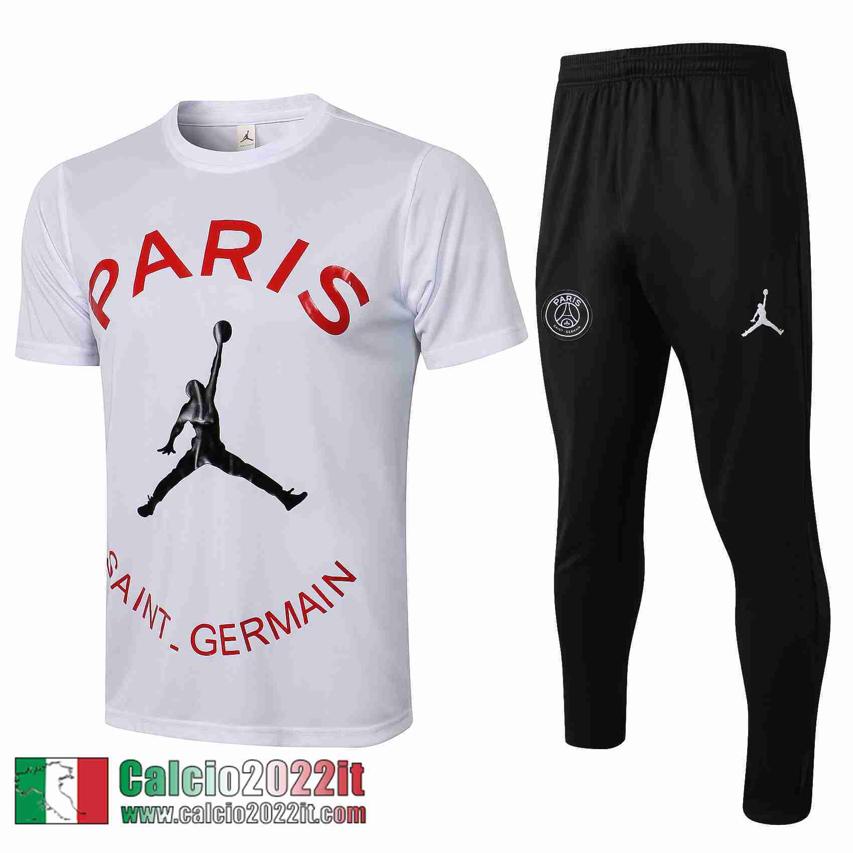 Paris Saint Germain Psg Maglia T-shirt Bianca Pl07 2021 2022