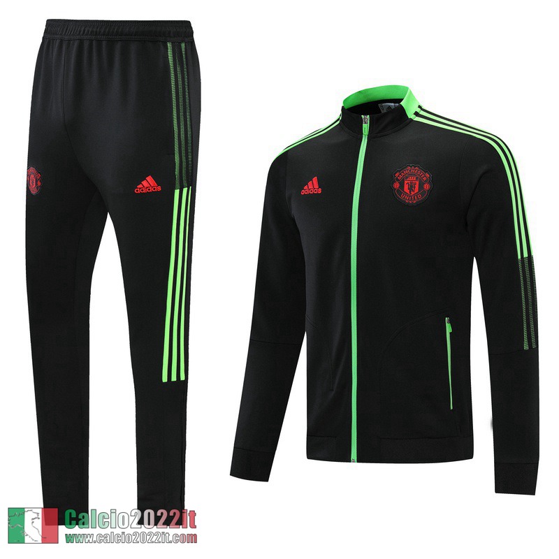 Manchester United Full-Zip Giacca nero 2021 2022 JK51