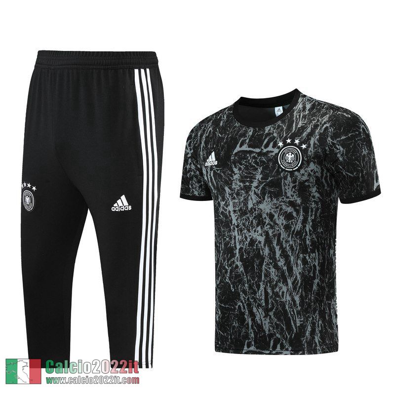 Germania Maglia T-shirt + Pantaloni cropped nero 2021 2022 PL76