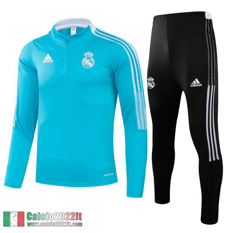 Real Madrid Tuta Calcio Bambini blu 2021 2022 TK14