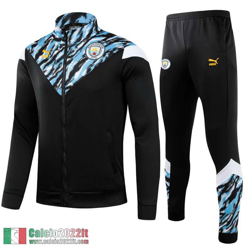 Manchester City Full-Zip Giacca Bambini nero 2021 2022 TK21