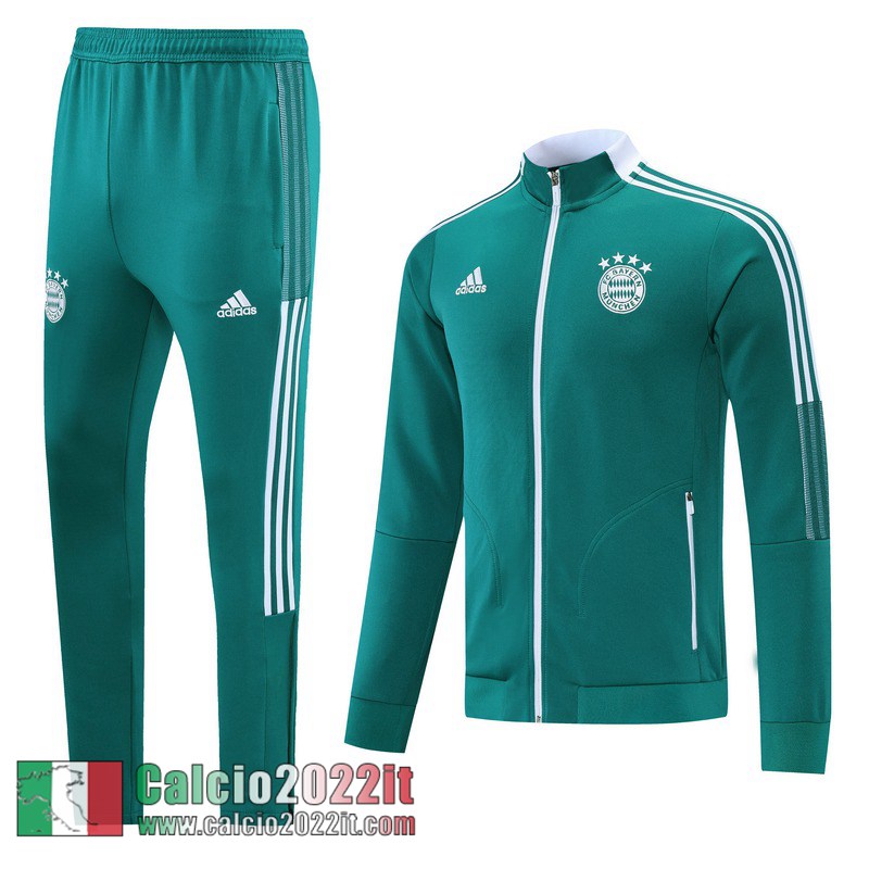 Bayern Monaco Full-Zip Giacca Uomo verde JK73 2021 2022