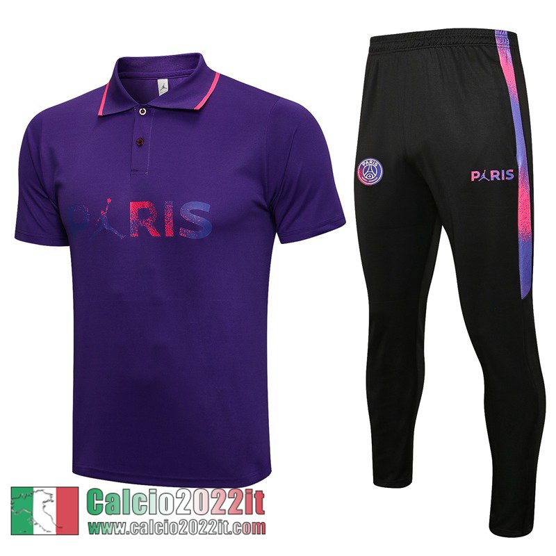 PSG Maglia Polo Uomo viola PL85 2021 2022