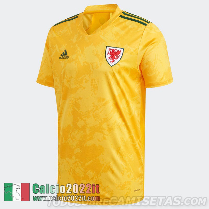 Seconda Galles Maglia Calcio Uomo EURO 2021