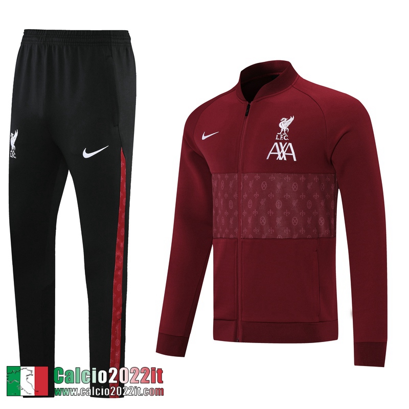 Liverpool Full-Zip Giacca Uomo rosso JK98 2021 2022