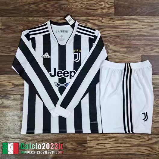 Prima Juventus Maglia Calcio Manga Larga Uomo 2021 2022