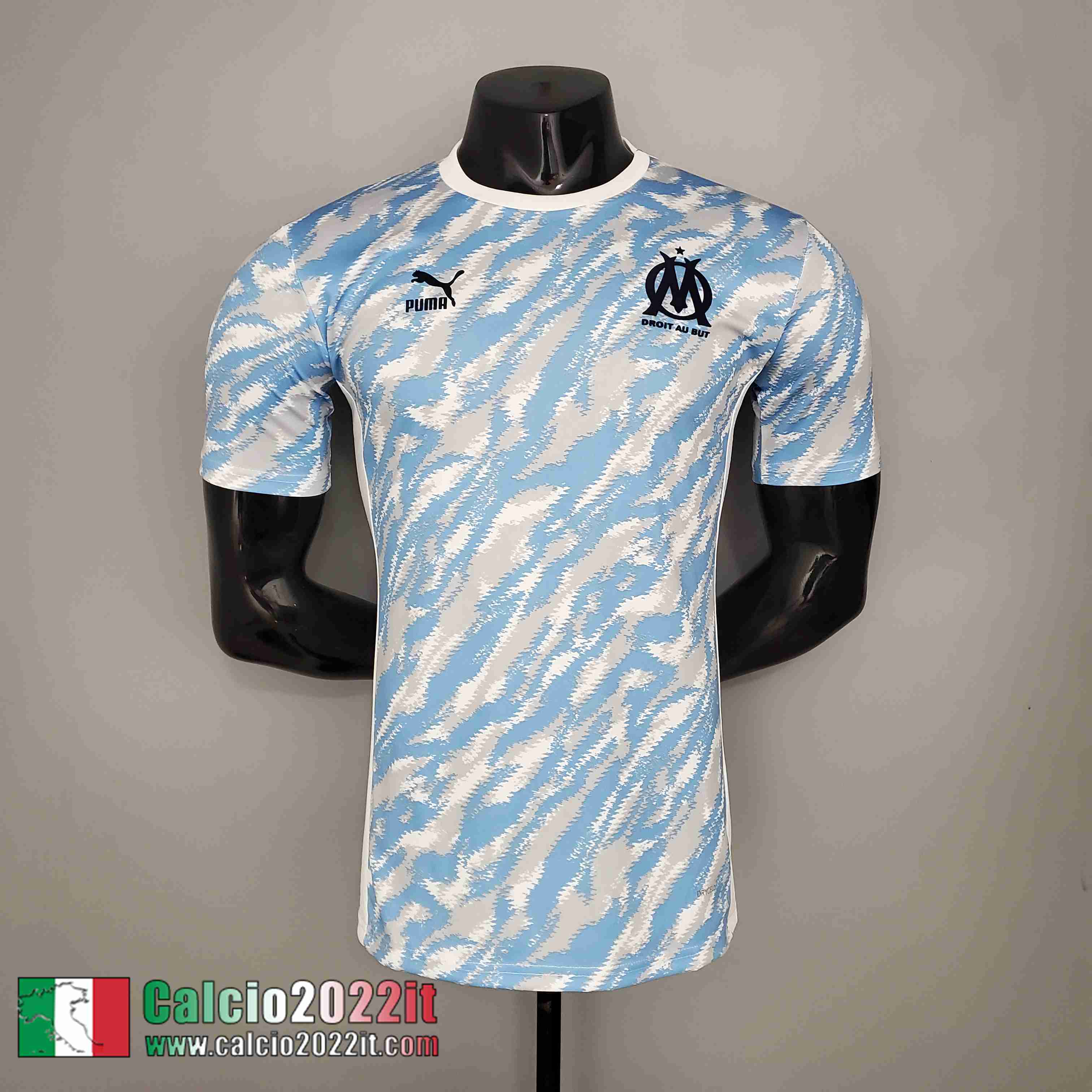 Marsiglia T-shirt Uomo Rosso & blu KT04 2021 2022