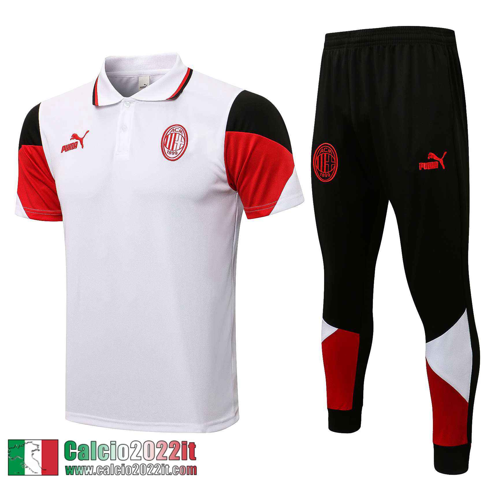 AC Milan Polo Uomo bianca PL107 2021 2022