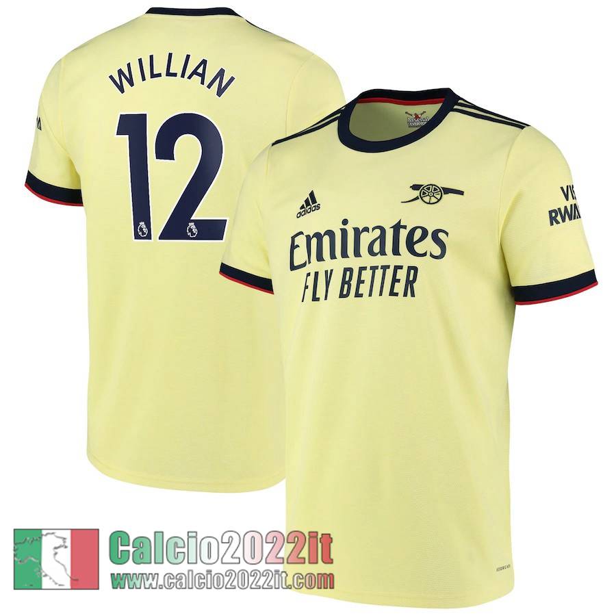 Seconda Arsenal Maglia Calcio Uomo # Willian 12 2021 2022