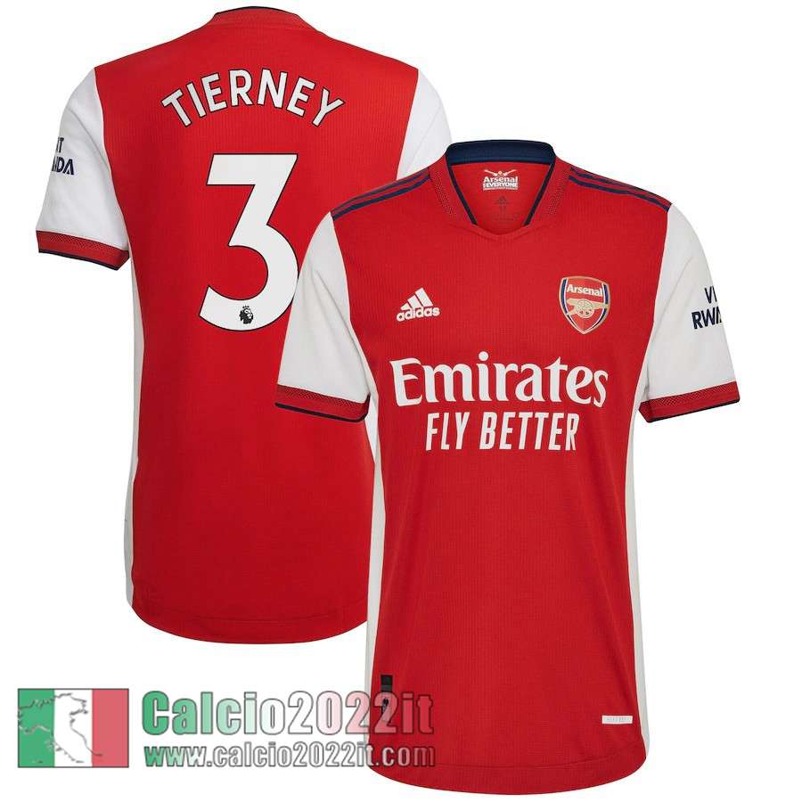 Prima Arsenal Maglia Calcio Uomo # Tierney 3 2021 2022