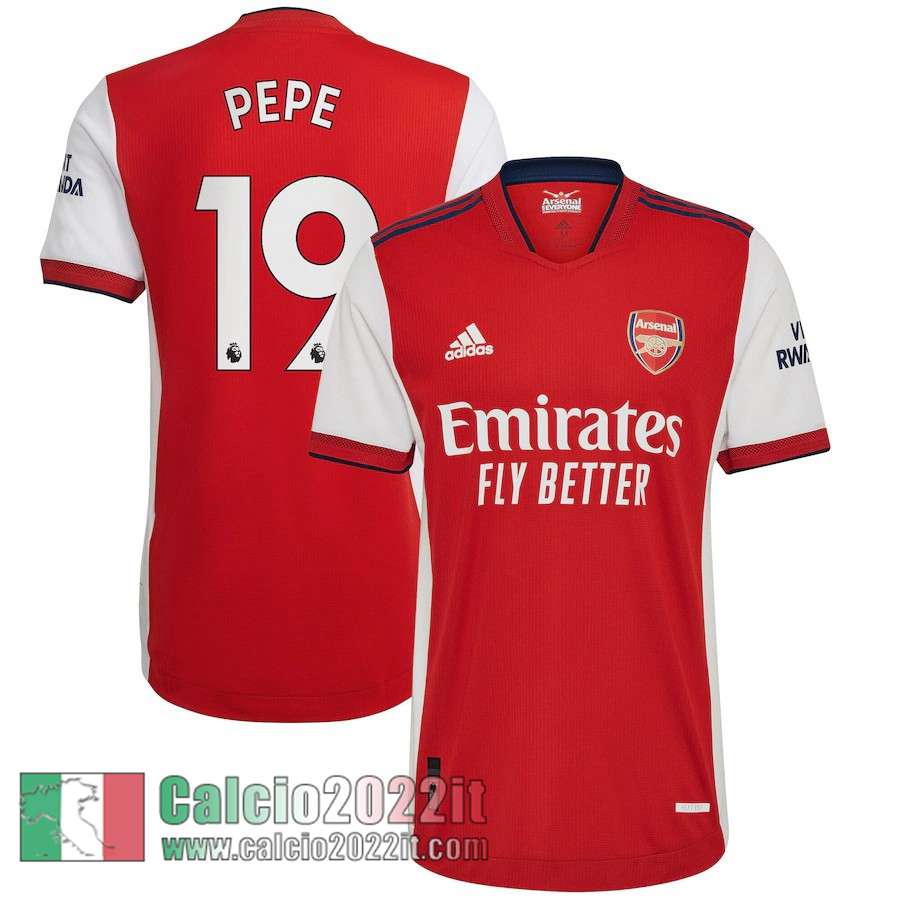 Prima Arsenal Maglia Calcio Uomo # Pepe 19 2021 2022