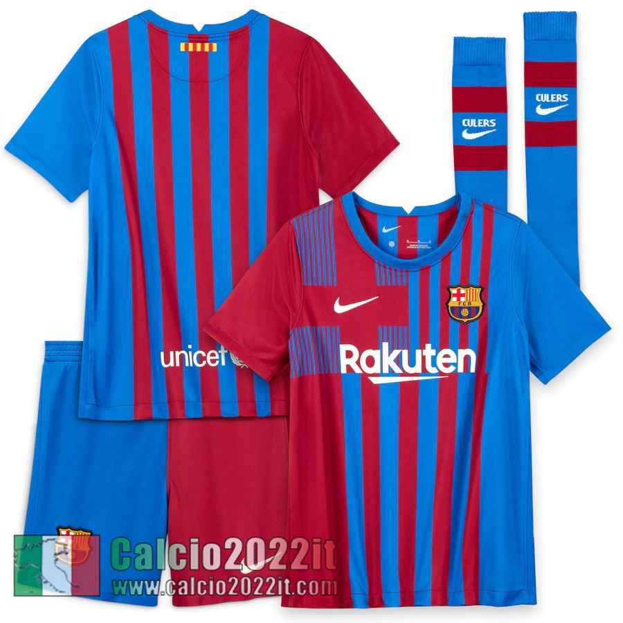 Prima Barcellona Maglia Calcio Bambini 2021 2022