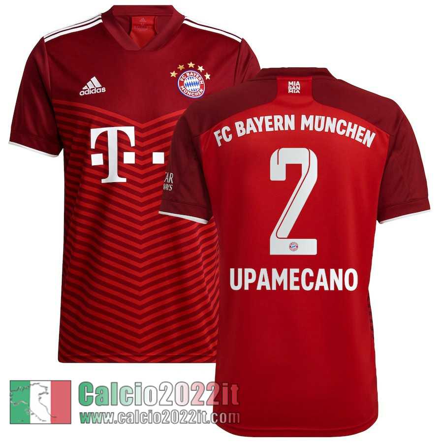 Prima Bayern Monaco Maglia Calcio Uomo # Dayot Upamecano 2 2021 2022