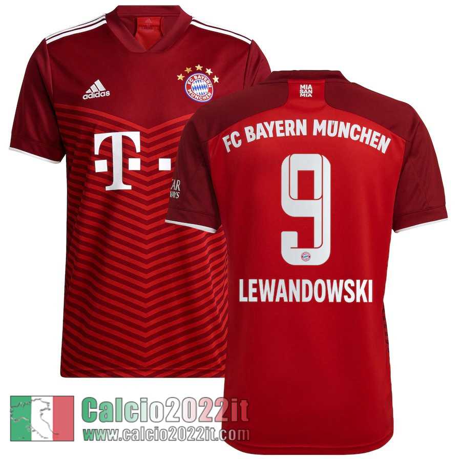 Prima Bayern Monaco Maglia Calcio Uomo # Robert Lewandowski 9 2021 2022