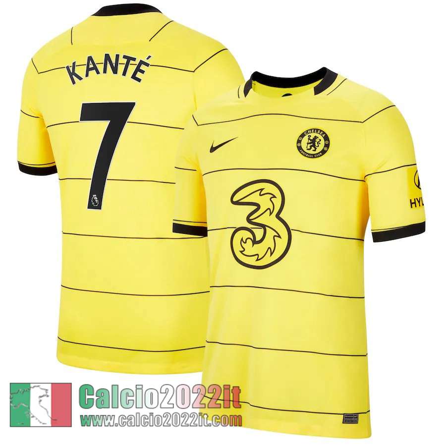 Seconda Chelsea Maglia Calcio Uomo # Kanté 7 2021 2022