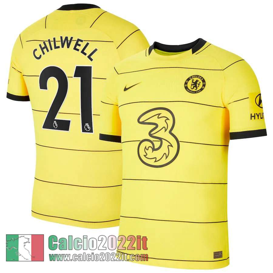 Seconda Chelsea Maglia Calcio Uomo # Chilwell 21 2021 2022