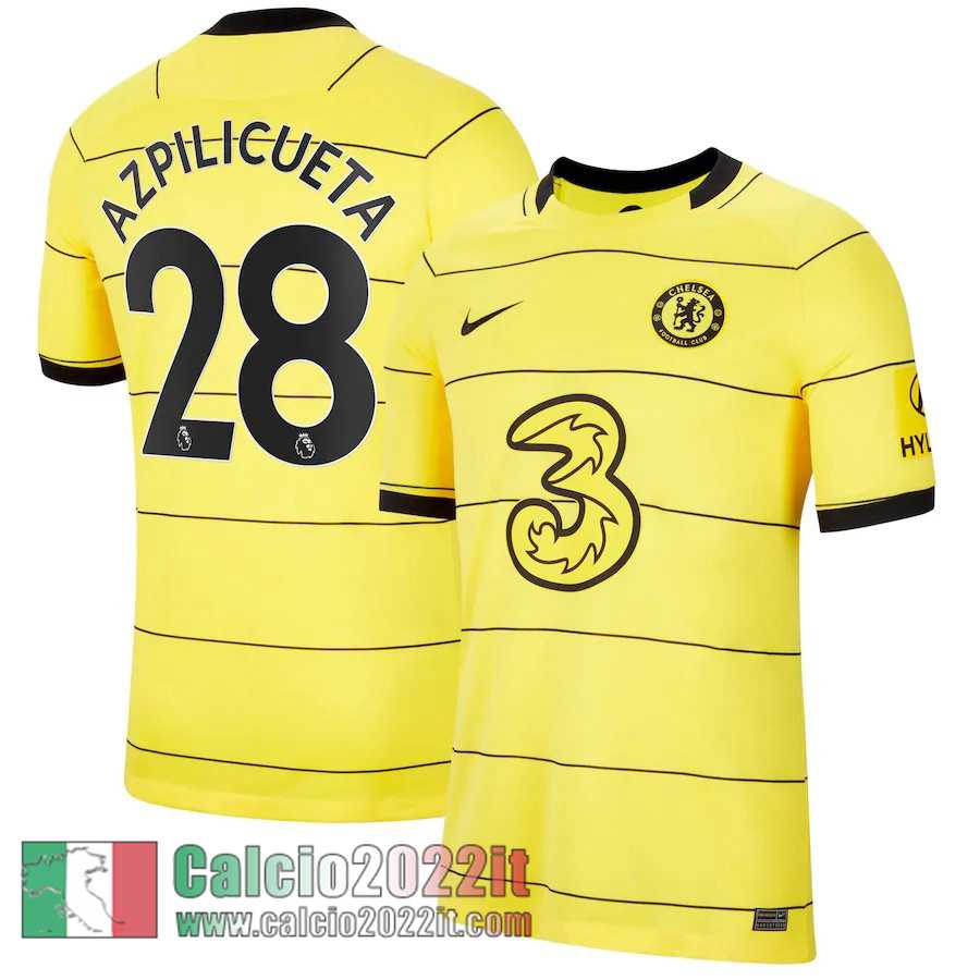 Seconda Chelsea Maglia Calcio Uomo # Azpilicueta 28 2021 2022