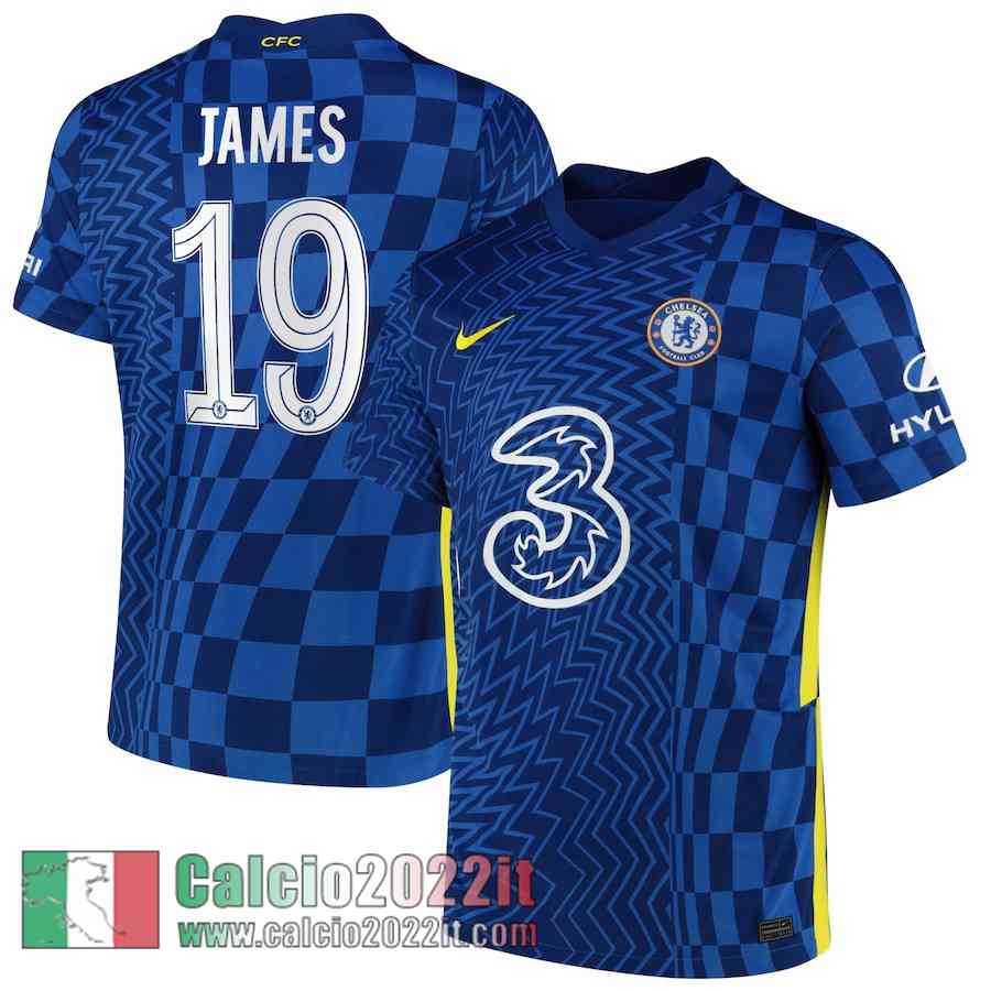Prima Chelsea Maglia Calcio Uomo # James 19 2021 2022