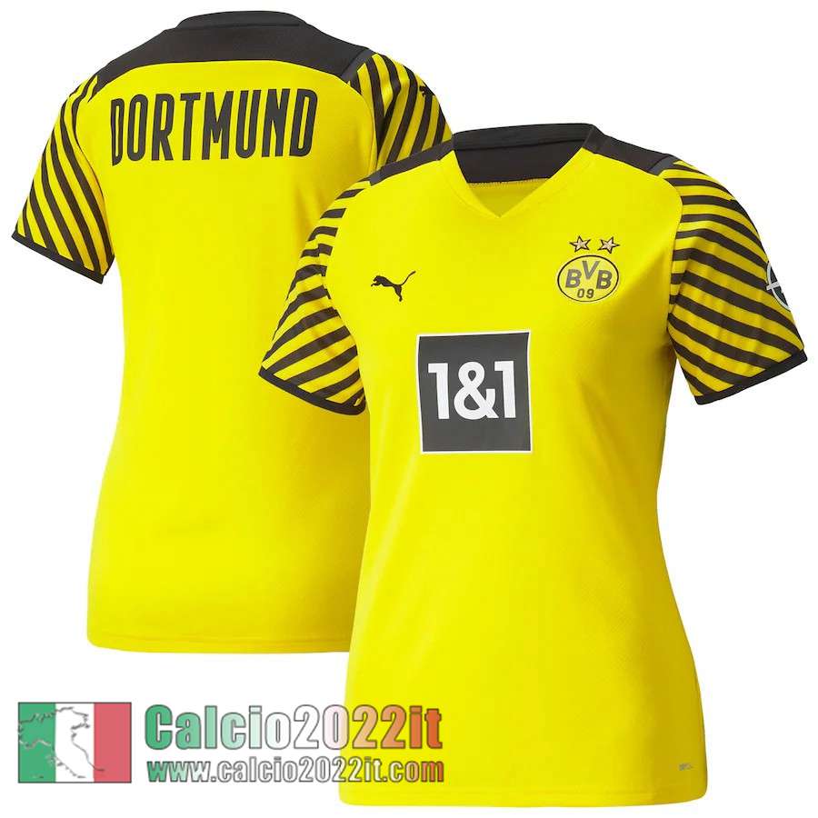 Prima Borussia Dortmund Maglia Calcio Donna 2021 2022