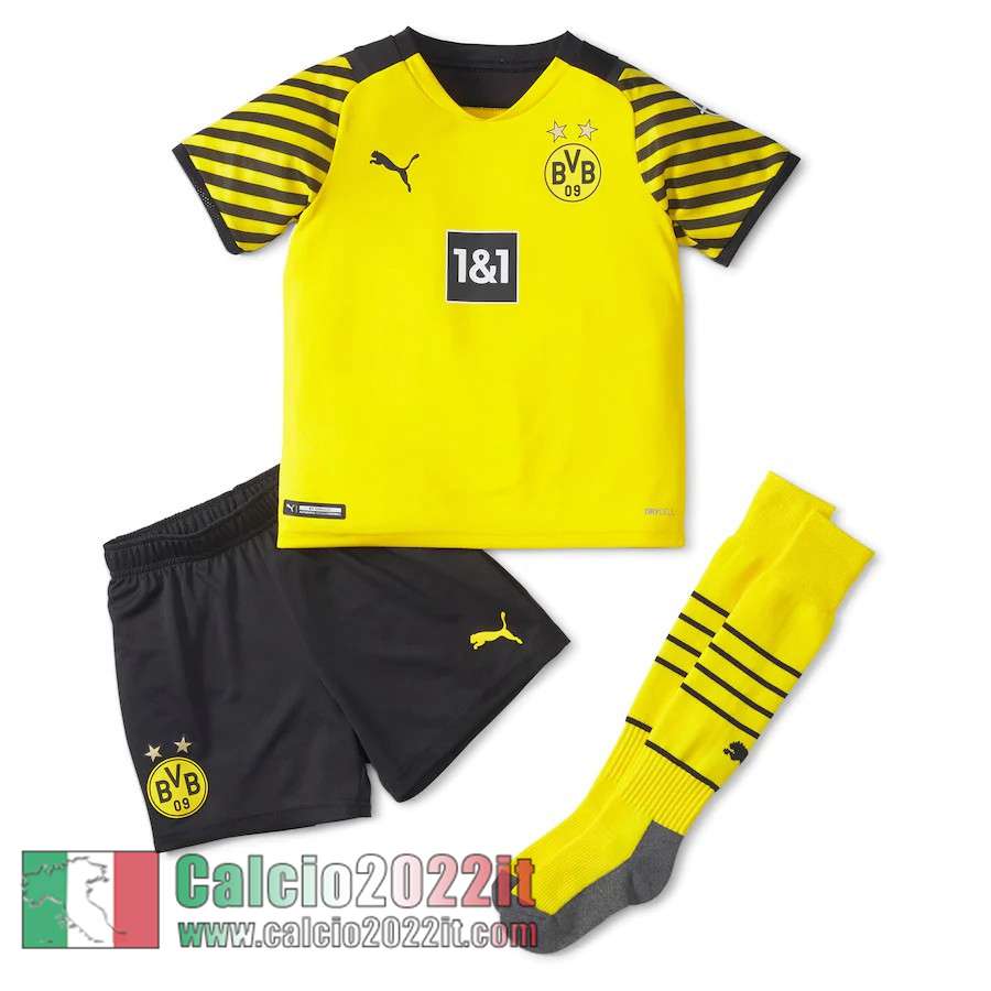 Prima Borussia Dortmund Maglia Calcio Bambini 2021 2022