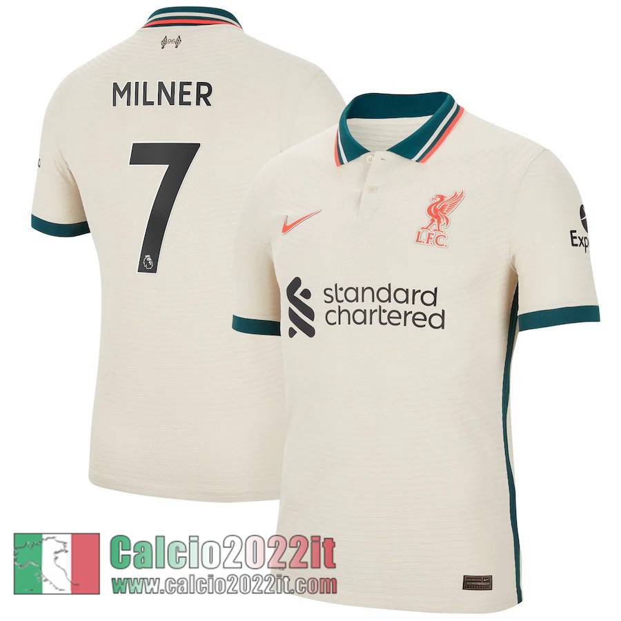 Seconda Liverpool Maglia Calcio Uomo # Milner 7 2021 2022