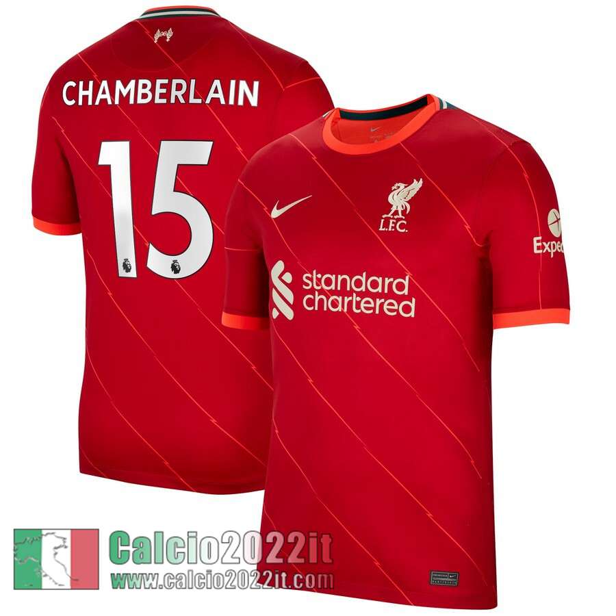 Prima Liverpool Maglia Calcio Uomo # Chamberlain 15 2021 2022