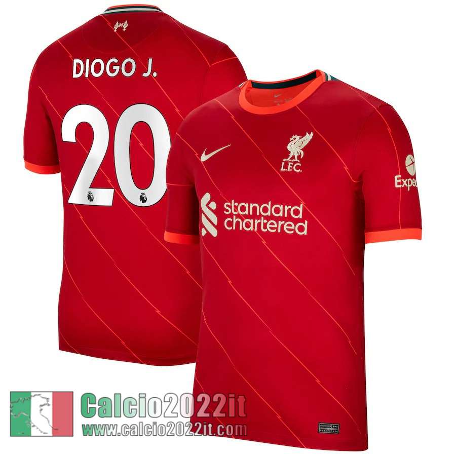 Prima Liverpool Maglia Calcio Uomo # Diogo J. 20 2021 2022