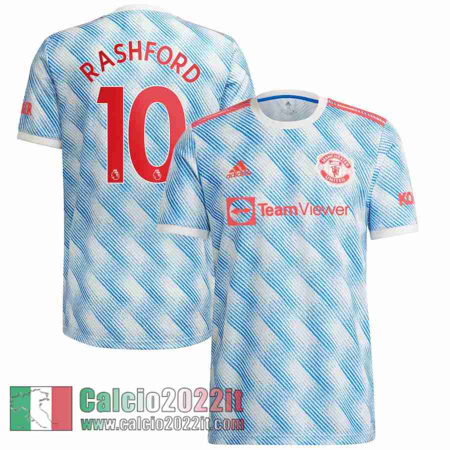 Seconda Manchester United Maglia Calcio Uomo # Rashford 10 2021 2022