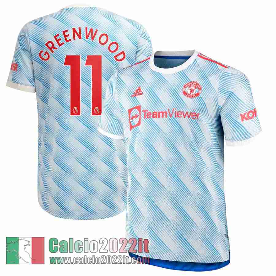 Seconda Manchester United Maglia Calcio Uomo # Greenwood 11 2021 2022