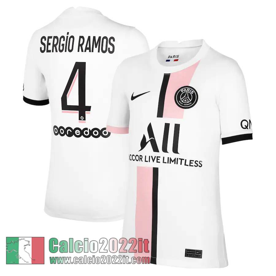 Seconda PSG Maglia Calcio Uomo # Sergio Ramos 4 2021 2022