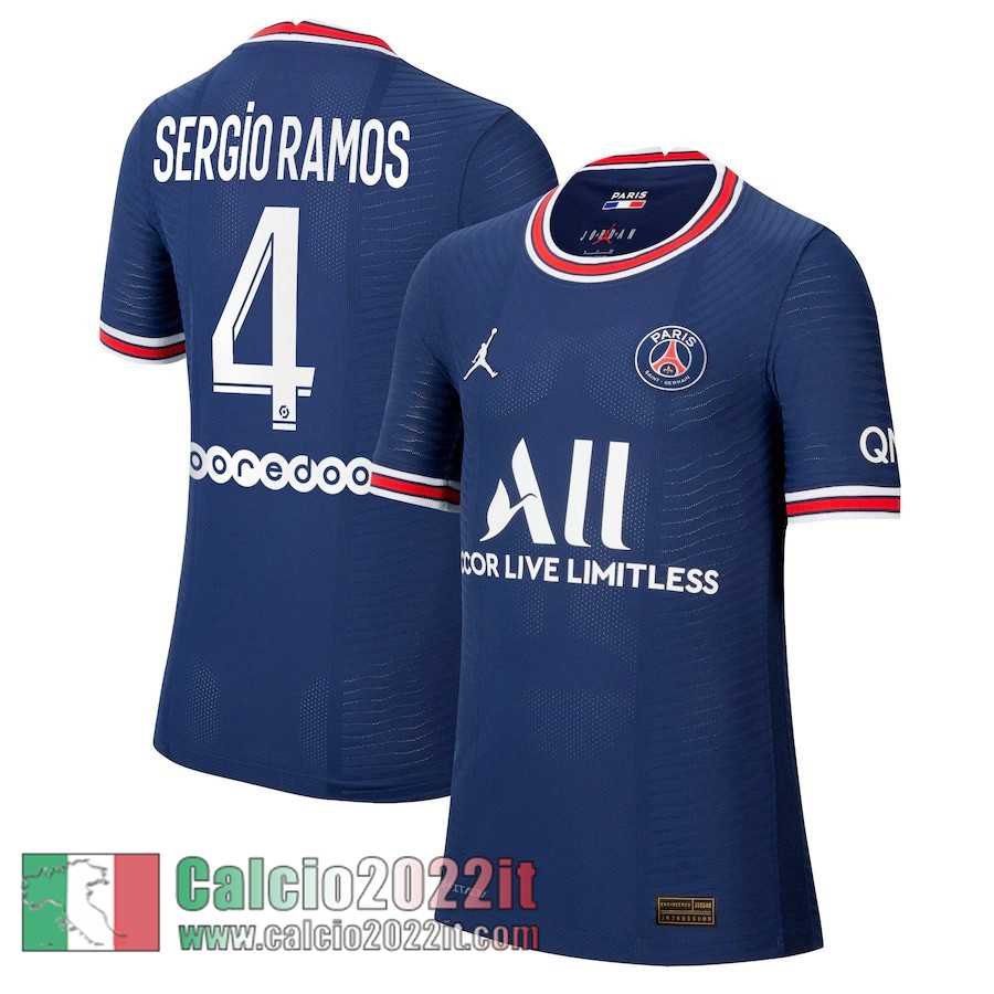 Prima PSG Maglia Calcio Uomo # Sergio Ramos 4 2021 2022