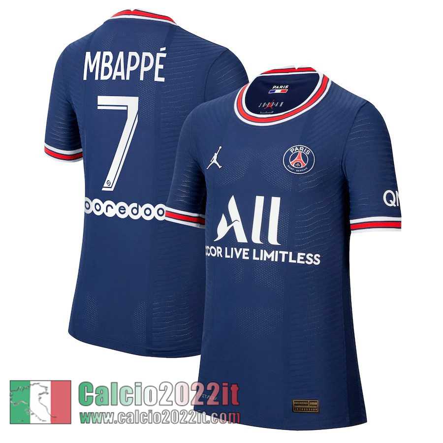 Prima PSG Maglia Calcio Uomo # Mbappé 7 2021 2022