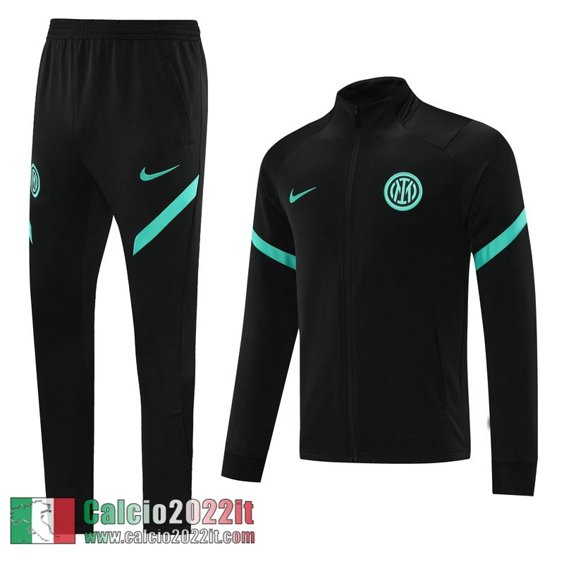 Nero Inter Milan Full-Zip Giacca Uomo JK130 2021 2022