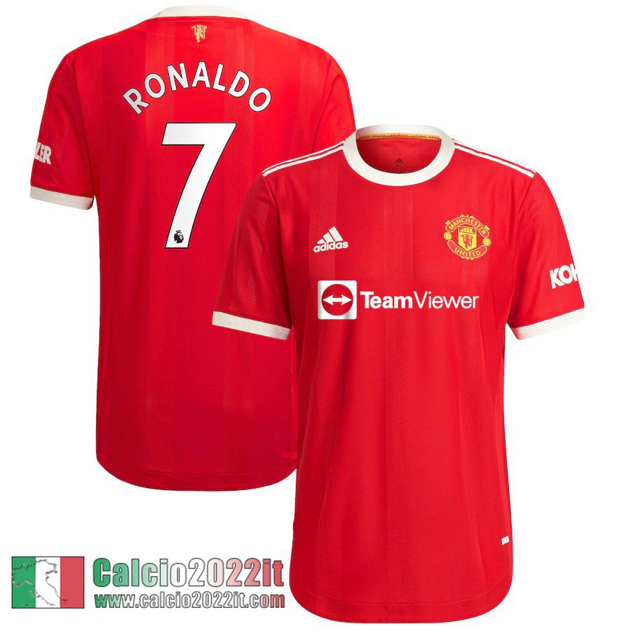 Prima Manchester United Maglia Calcio Uomo # Ronaldo 7 2021 2022