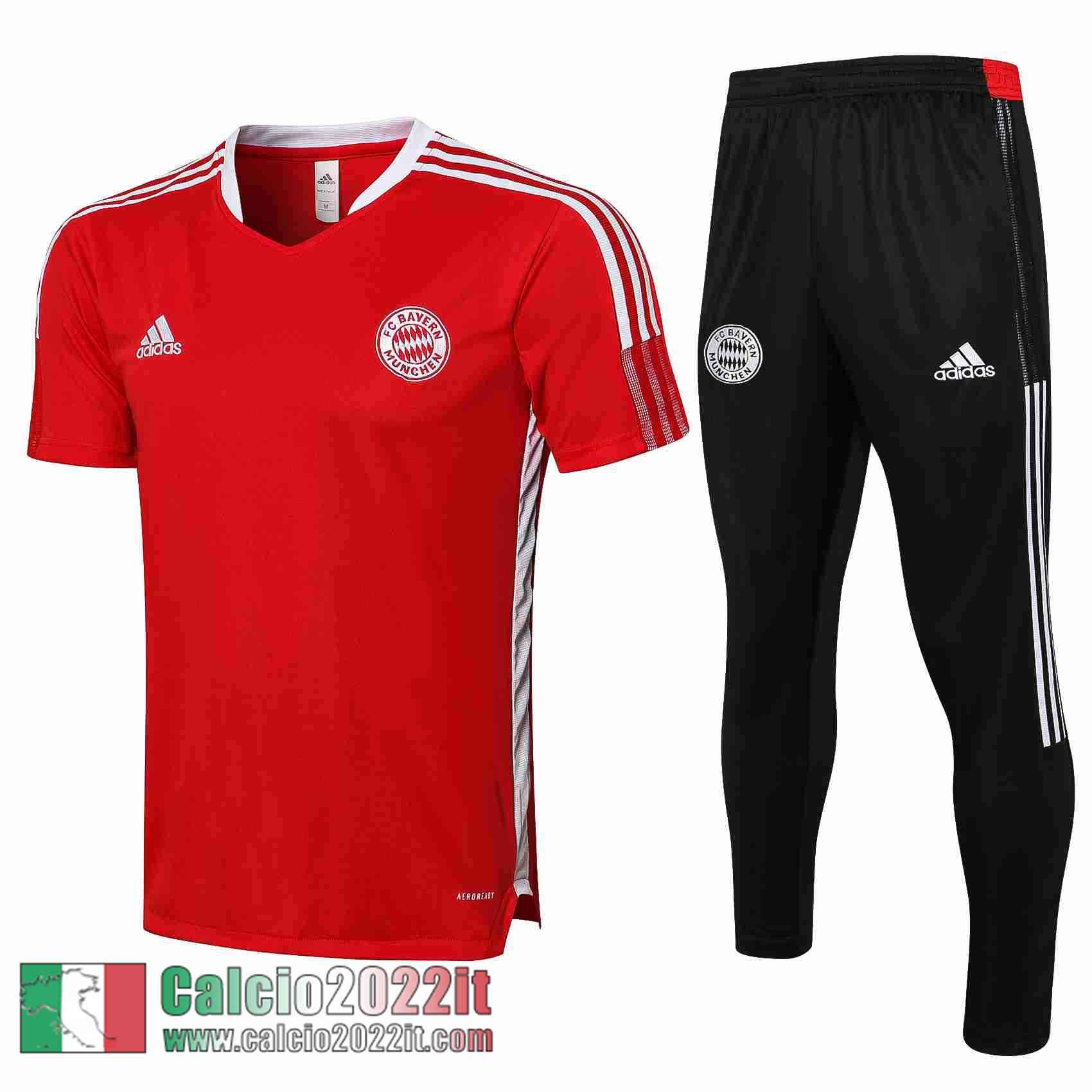 rosso Bayern Monaco T-shirt Uomo PL131 2021 2022