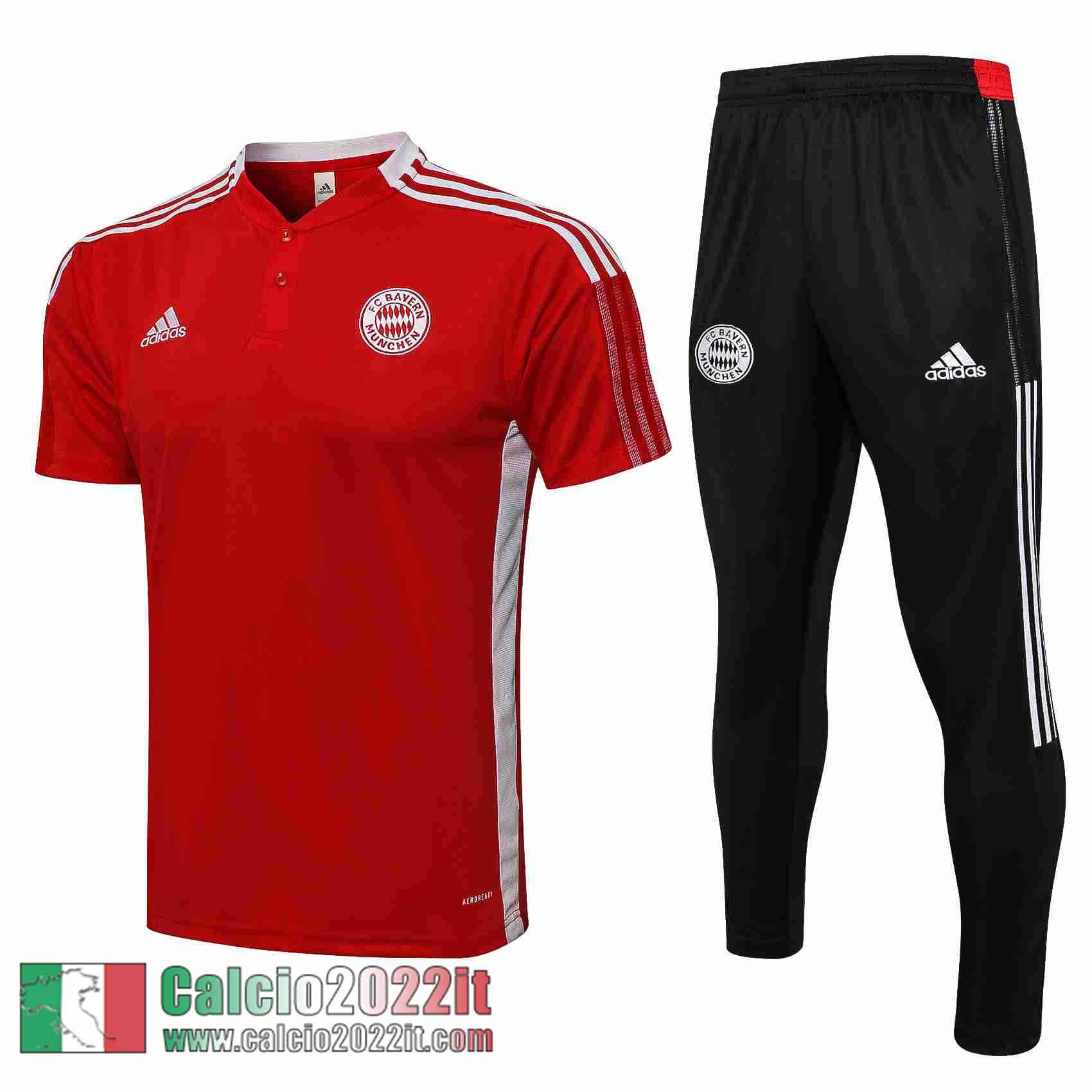 rosso Bayern Monaco Polo Uomo PL140 2021 2022