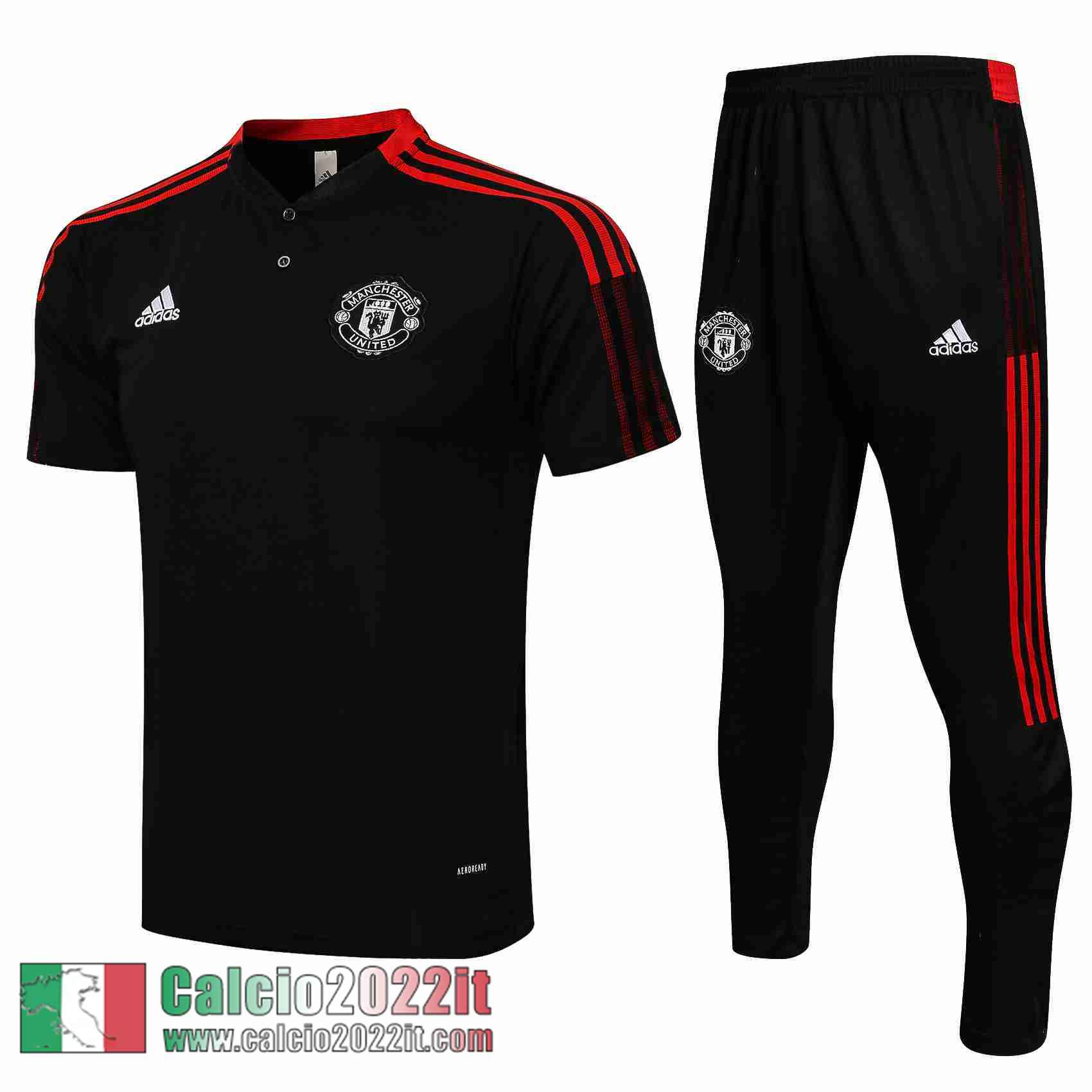 Nero Manchester United Polo Uomo PL148 2021 2022