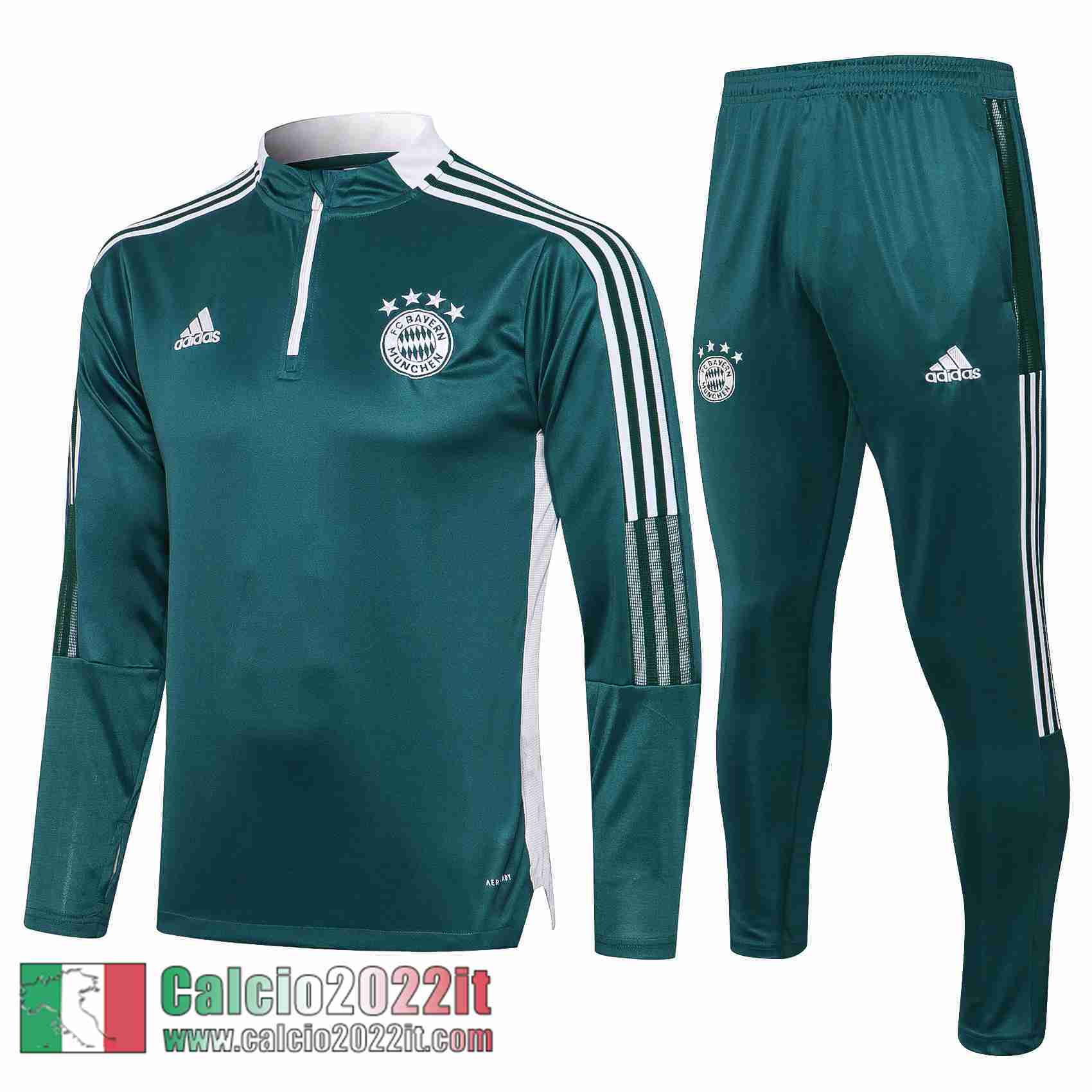 verde scuro Bayern Monaco Tuta Calcio Uomo TG104 2021 2022