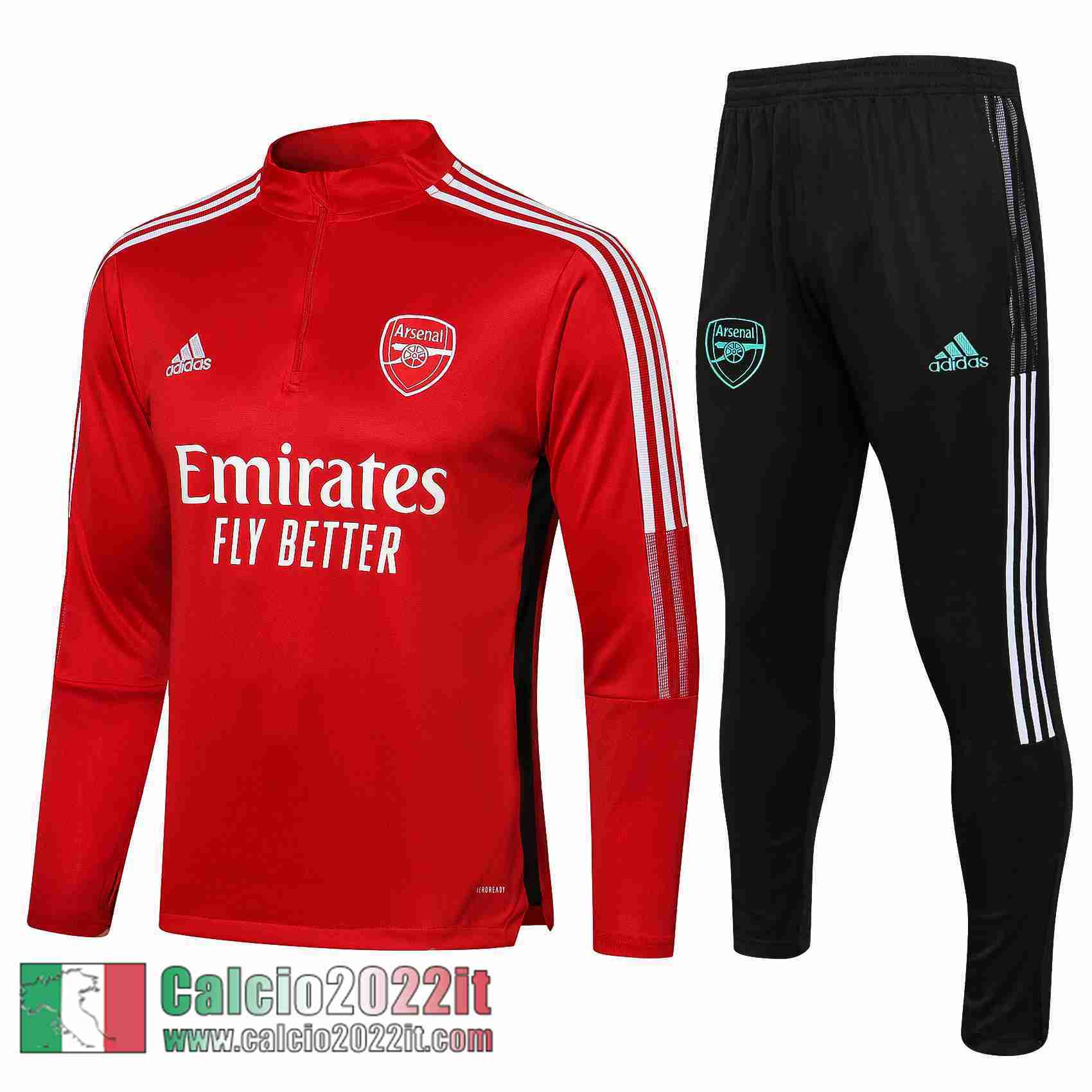 rosso Arsenal Tuta Calcio Uomo TG112 2021 2022