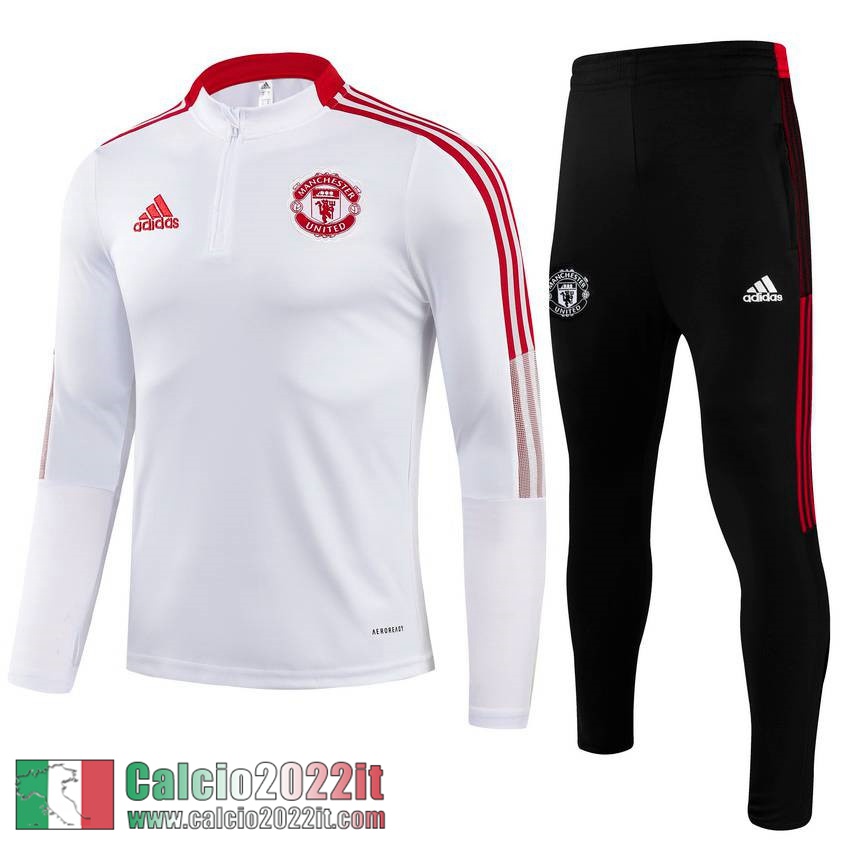 bianco Manchester United Tuta Calcio Uomo TG88 2021 2022