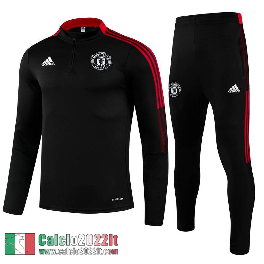 Nero Manchester United Tuta Calcio Uomo TG89 2021 2022