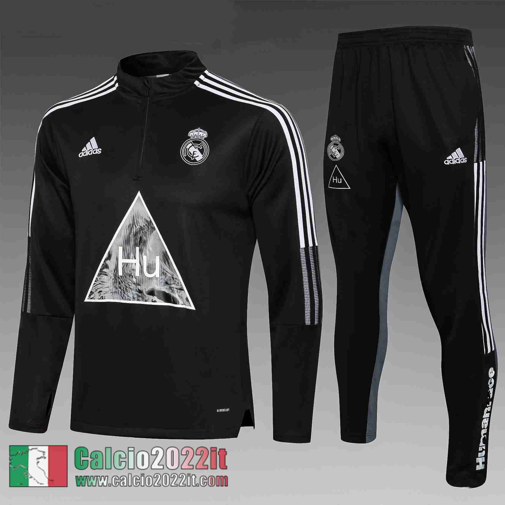 Nero Real Madrid Tuta Calcio Bambini TK59 2021 2022